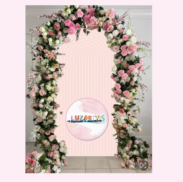 Flower Arrangements Setup for Arch - Image 8