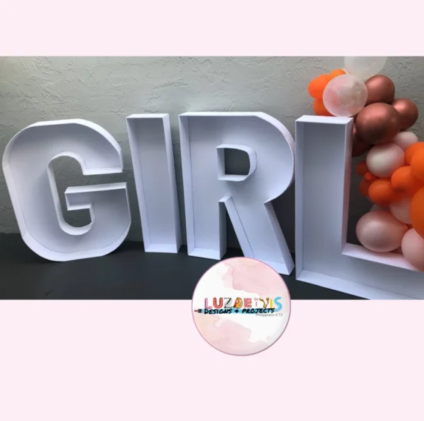 3D Marquee Letters and Numbers