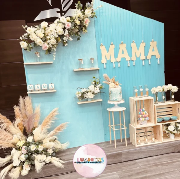 Aqua Arch with Flower Setup