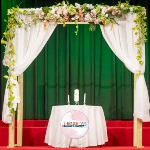 Floral & Curtain Arch