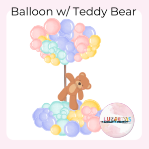 Teddy Bear with Balloons